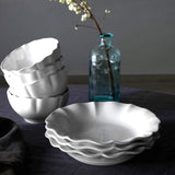 Rosa I Fine Stoneware Bowl - White