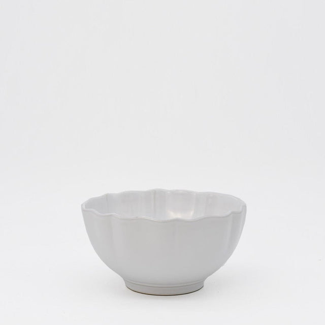 Rosa I Fine Stoneware Bowl - White