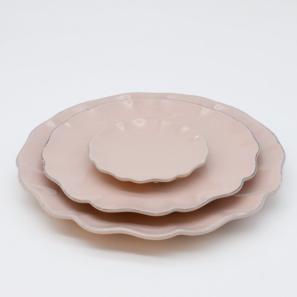 Rosa I Fine Stoneware Bread Plate - Pink