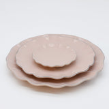 Rosa I Fine Stoneware Bread Plate - Pink