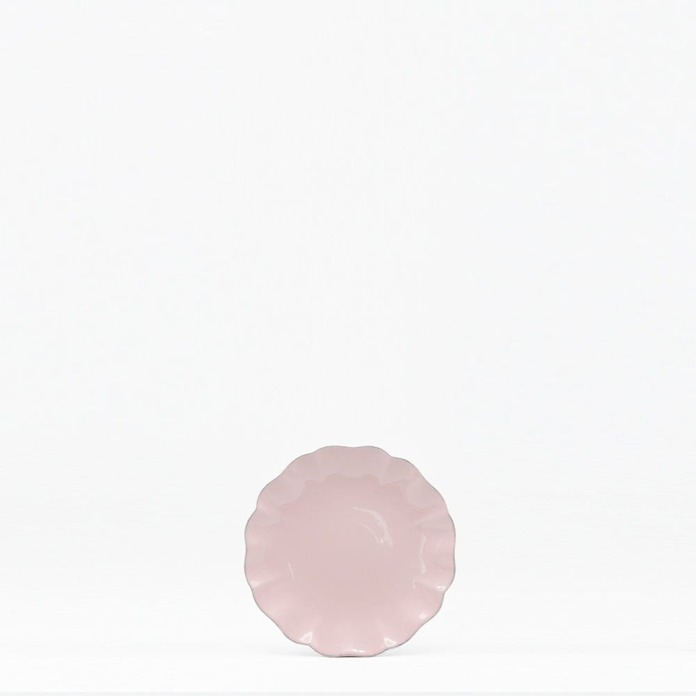 Rosa I Fine Stoneware Bread Plate - Pink