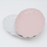 Rosa I Fine Stoneware Charger Plate - White