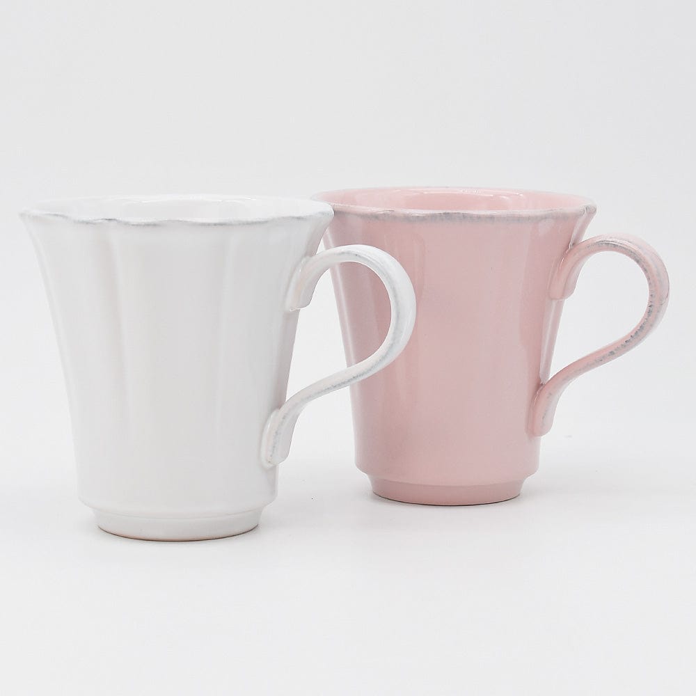 Rosa I Fine Stoneware Mug - White