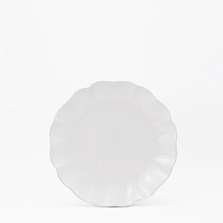 Rosa I Fine Stoneware Pasta Plate - White