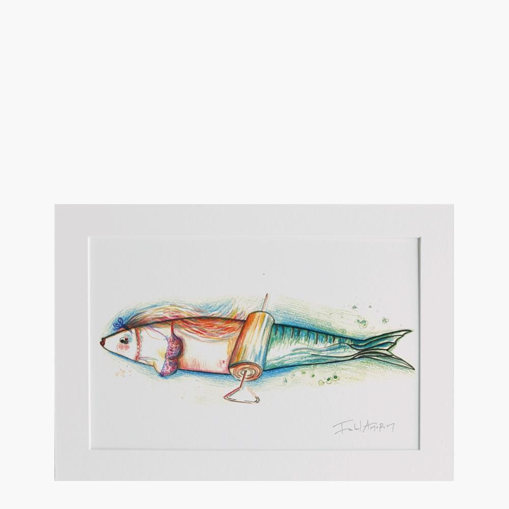 Sardinha #3 I Drawing by Isabel Amorim