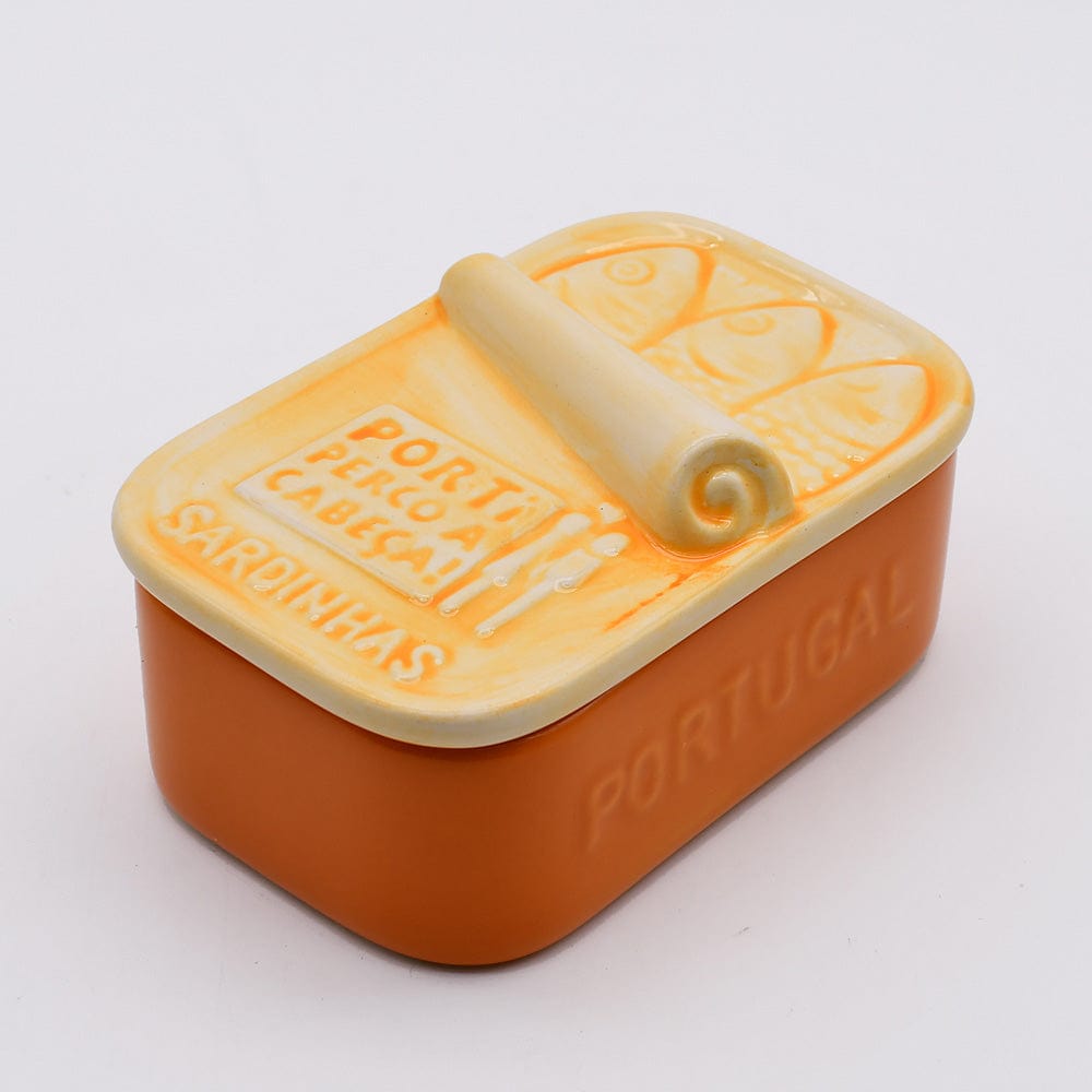 Sardinhas I Ceramic box - Orange