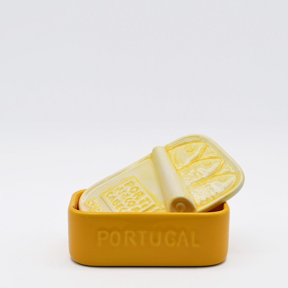 Sardinhas I Ceramic box - Yellow