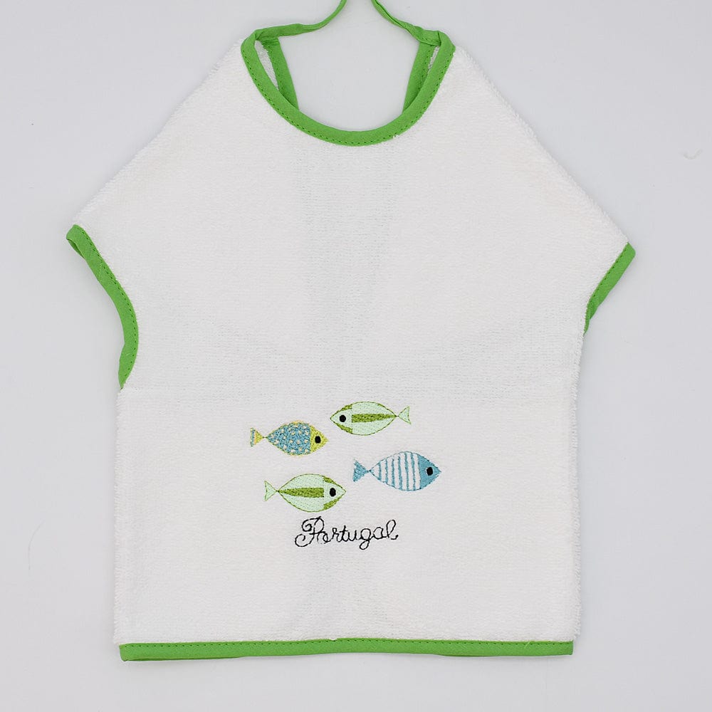 Sardinhas I Cotton Bib Apron - Green