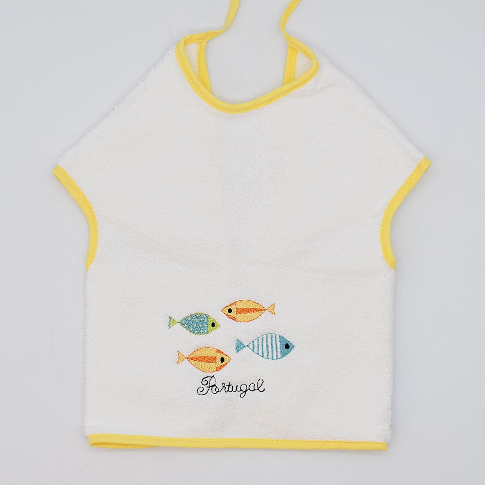 Sardinhas I Cotton Bib Apron - Yellow