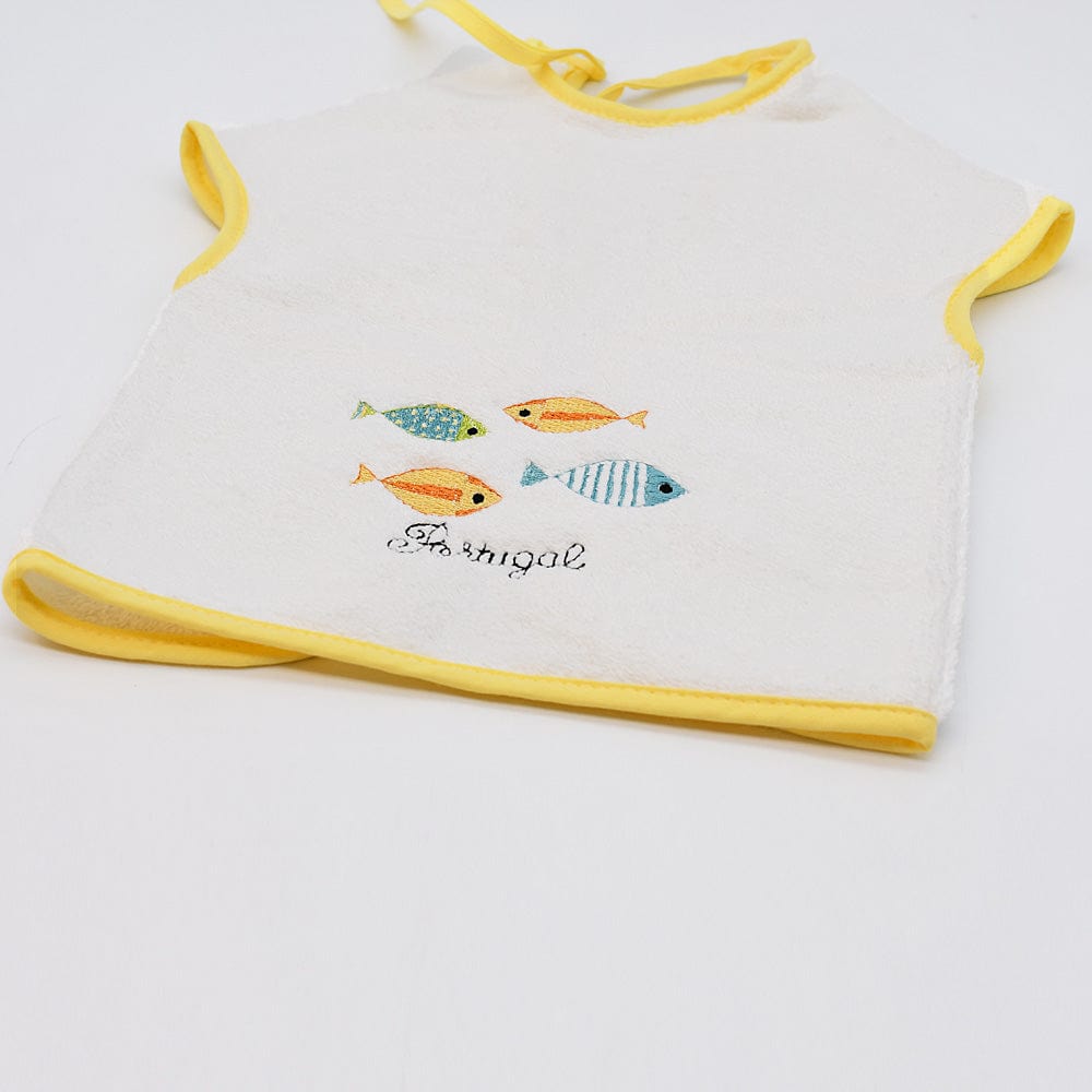 Sardinhas I Cotton Bib Apron - Yellow