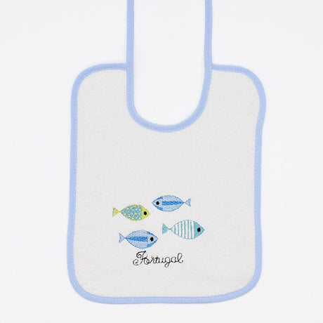 Sardinhas I Cotton Bib - Blue