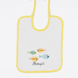 Sardinhas I Cotton Bib - Yellow