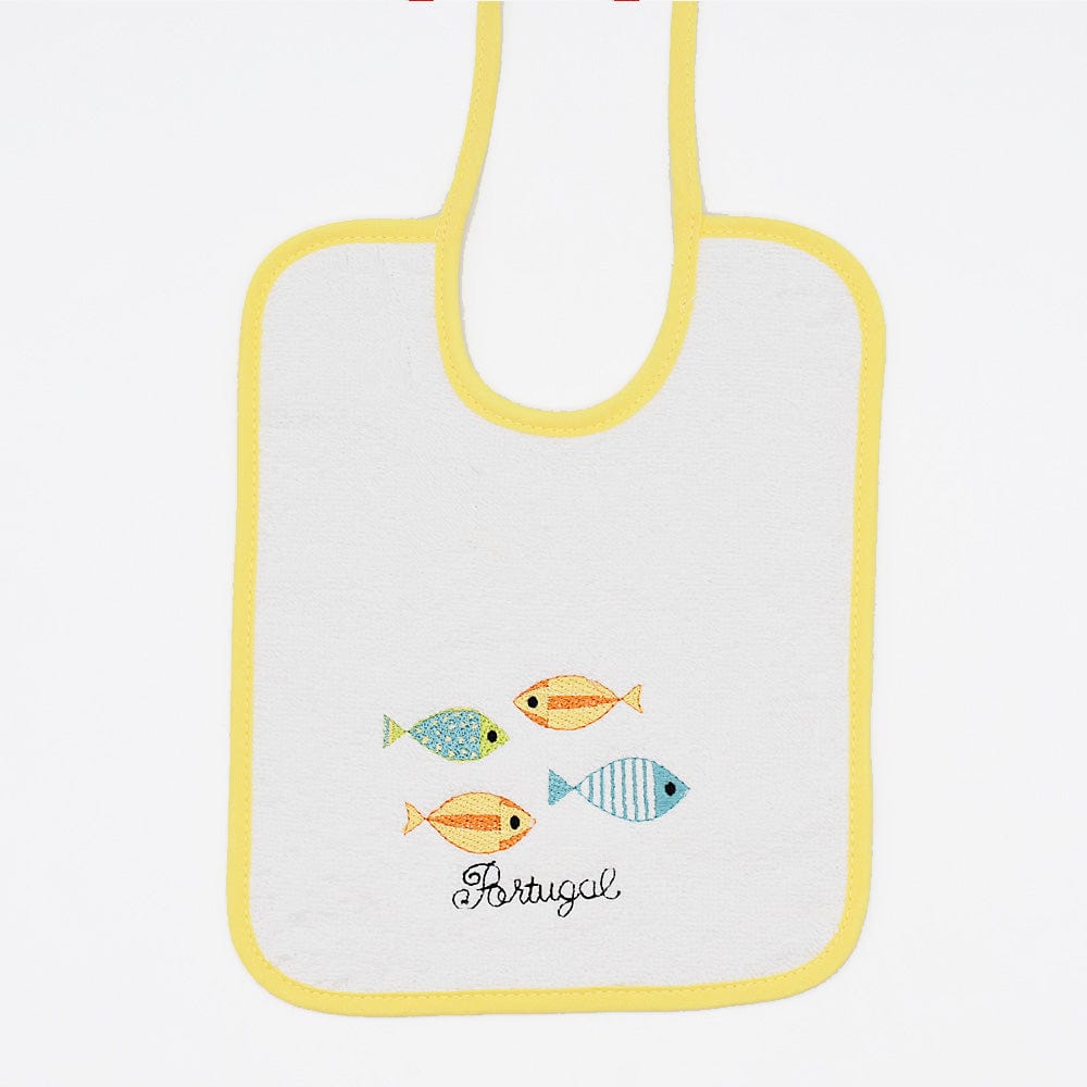 Sardinhas I Cotton Bib - Yellow