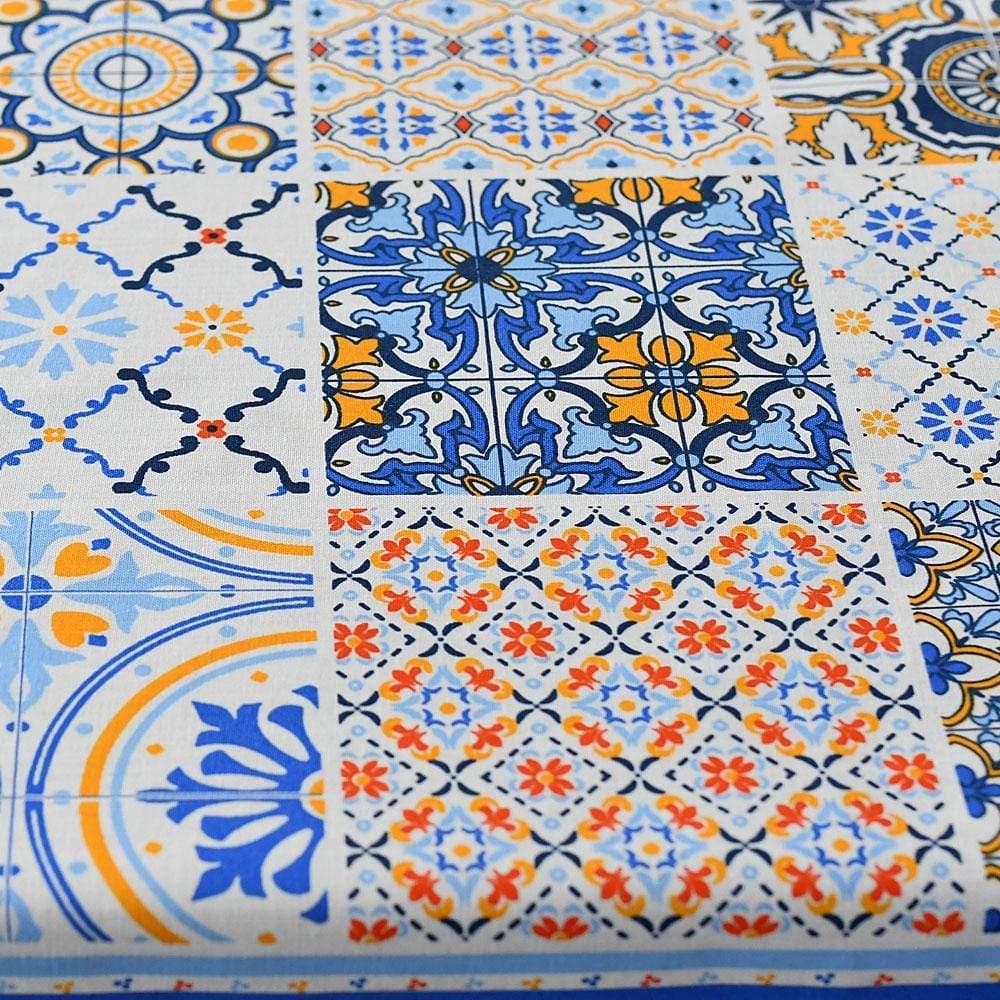 Sardinhas I Cotton Tablecloth - Blue
