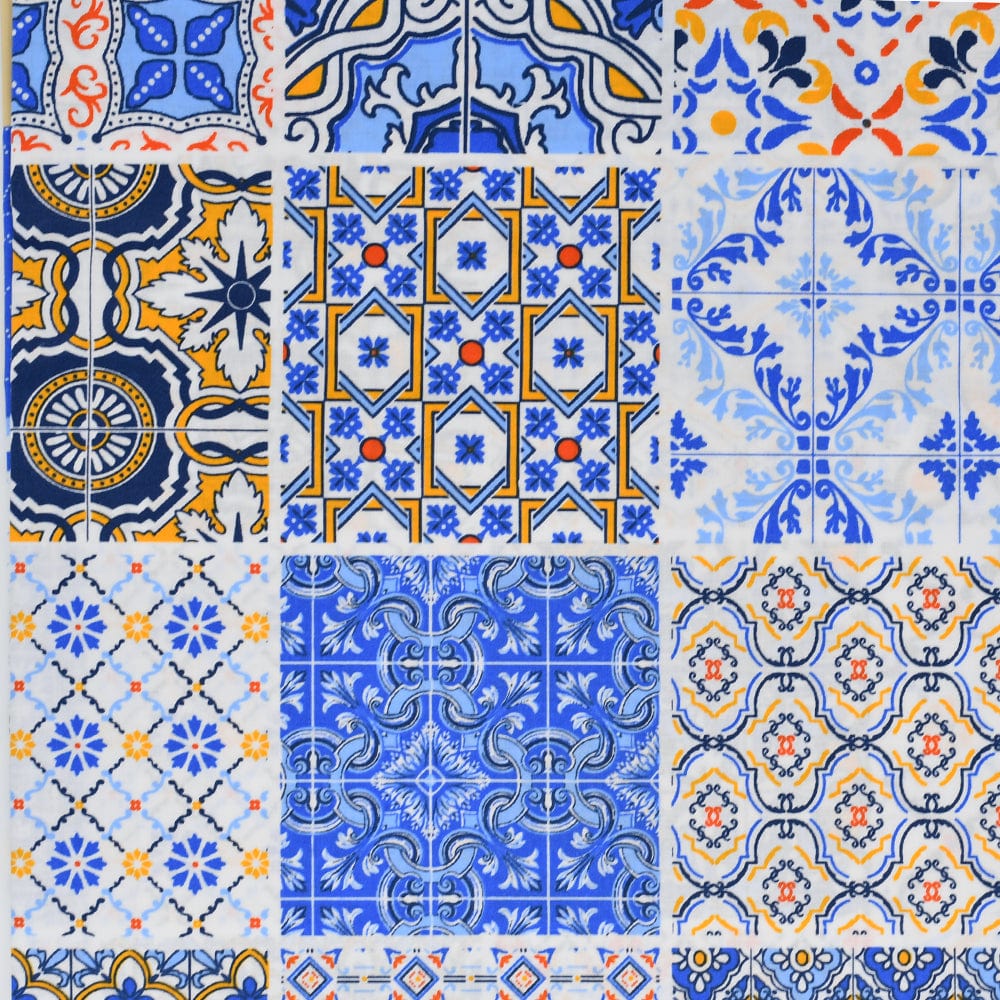Sardinhas I Cotton Tablecloth - Blue