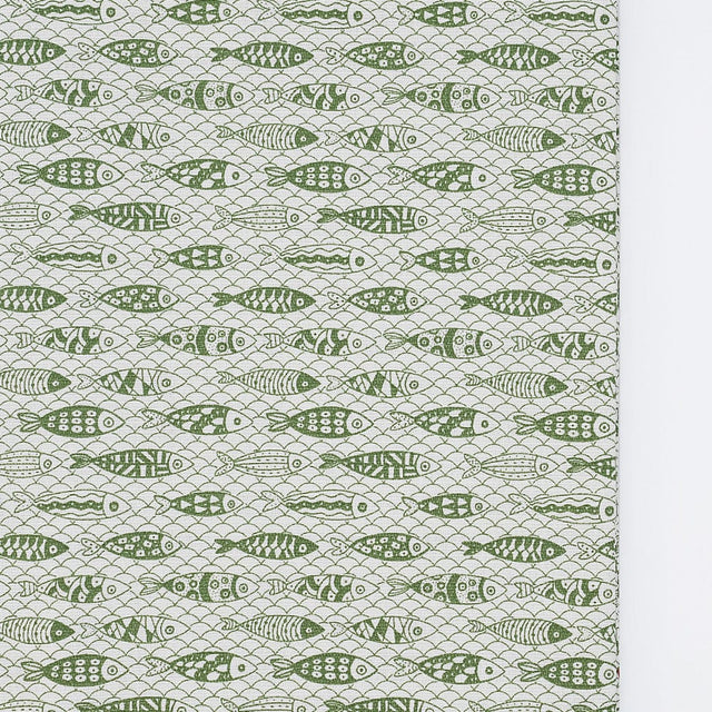 Sardinhas I Cotton Tablecloth - Green