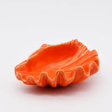 Scallop-shaped Ceramic Cup - Orange