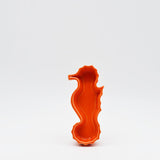 Seahorse-shaped Ceramic Serving Dish - Orange