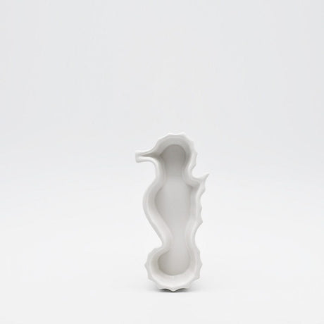 Seahorse-shaped Ceramic Serving Dish - White