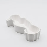 Seahorse-shaped Ceramic Serving Dish - White