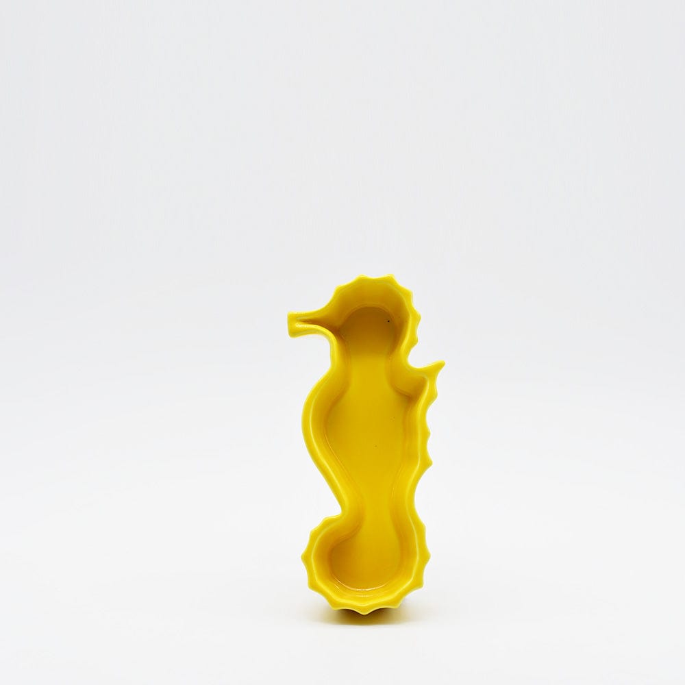 Seahorse-shaped Ceramic Serving Dish - Yellow