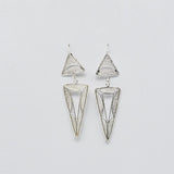 Silver Earrings - 2.2''