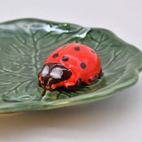 Small Ceramic Dish with a Ladybug - 5.5''