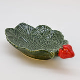 Small Ceramic Dish with a Strawberry