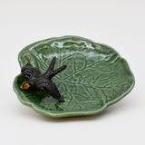 Small Ceramic Dish with a Swallow