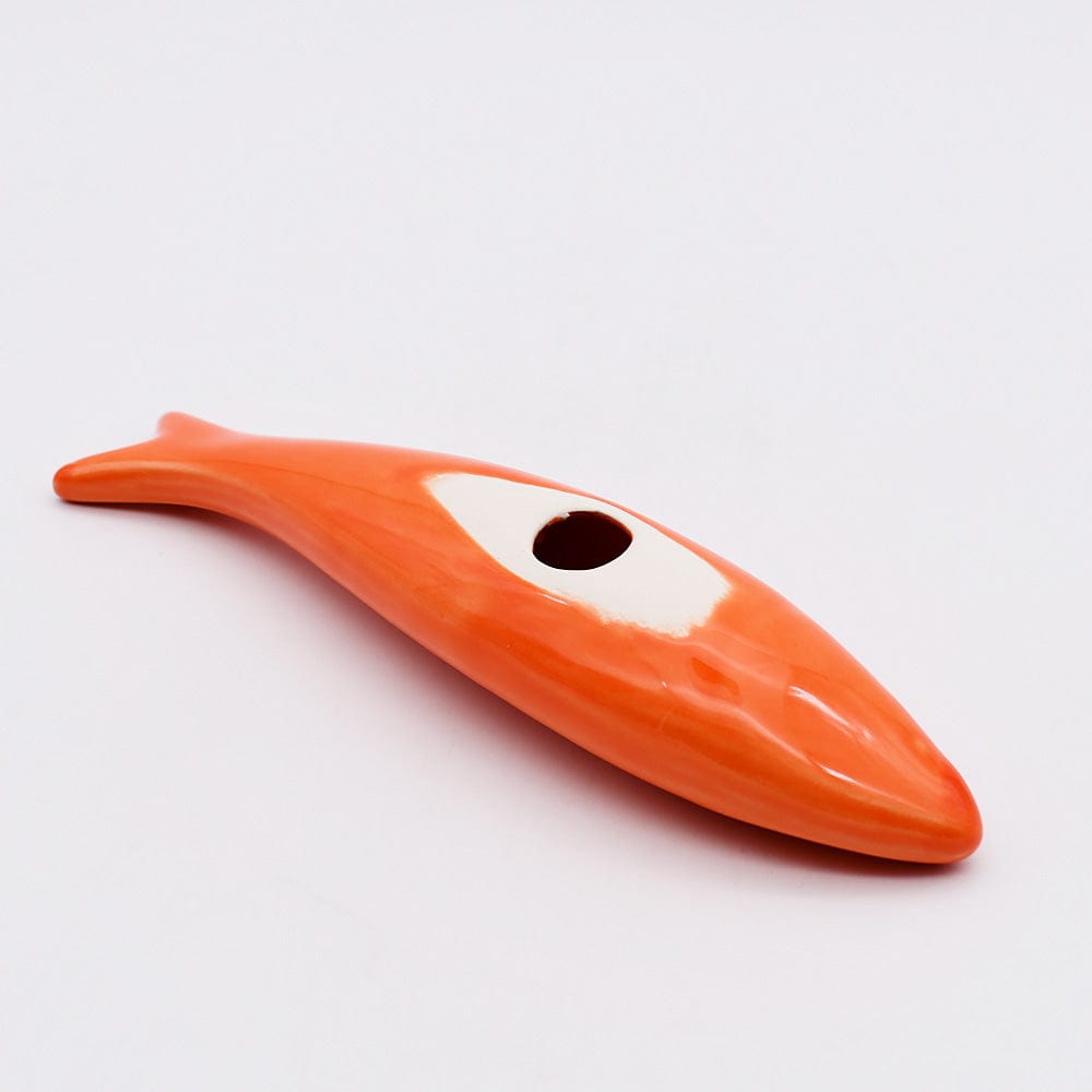 Smooth Ceramic Sardine - Orange