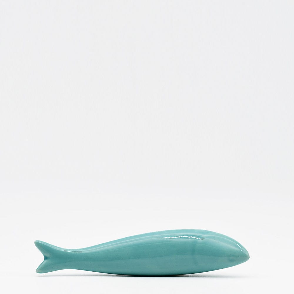 Smooth ceramic sardine - Turquoise