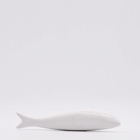 Smooth Ceramic Sardine - White