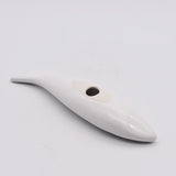 Smooth Ceramic Sardine - White