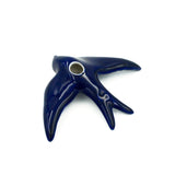 Smooth Ceramic Swallow - Cobalt Blue