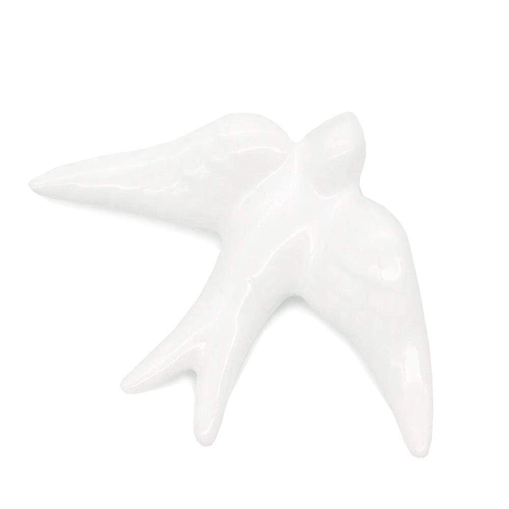 Smooth Ceramic Swallow - White