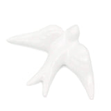 Smooth Ceramic Swallow - White