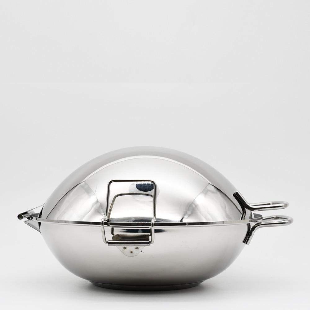 Stainless steel Cataplana pan 11'' - 5/6 servings