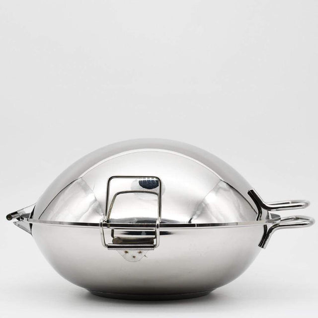 Stainless steel Cataplana pan 12.6'' - 7/8 servings