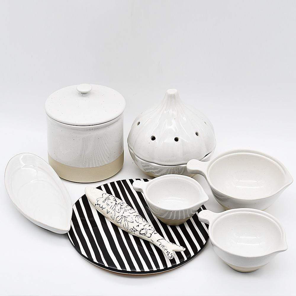 Stoneware kitchen Dosers - Set of 3