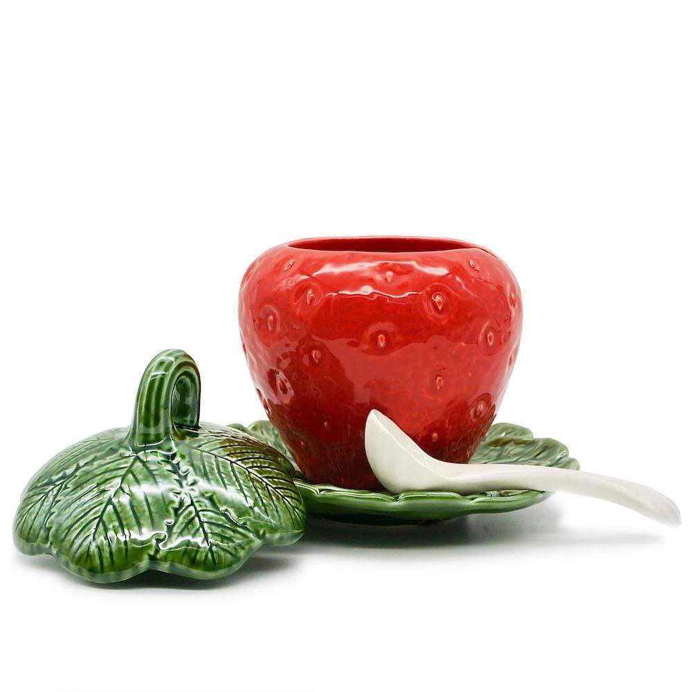 Strawberry-shaped Ceramic Pot - 7.9''