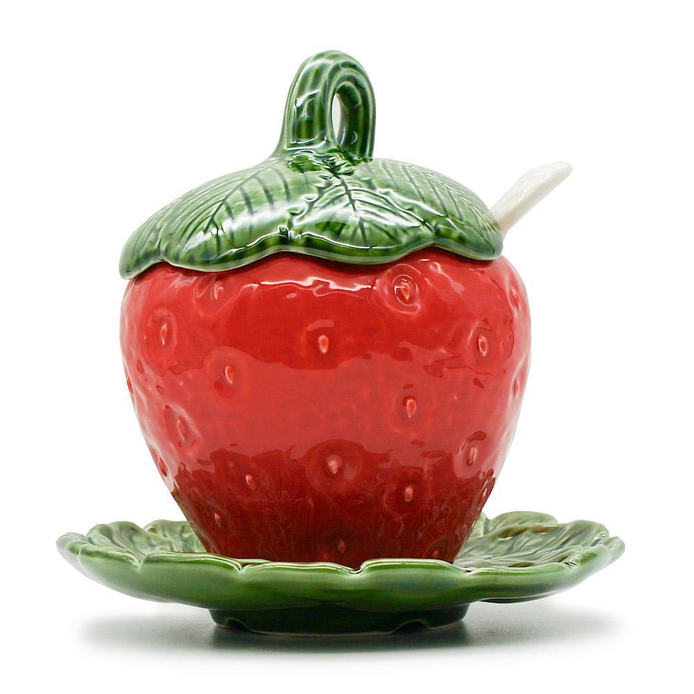 Strawberry-shaped Ceramic Pot - 7.9''