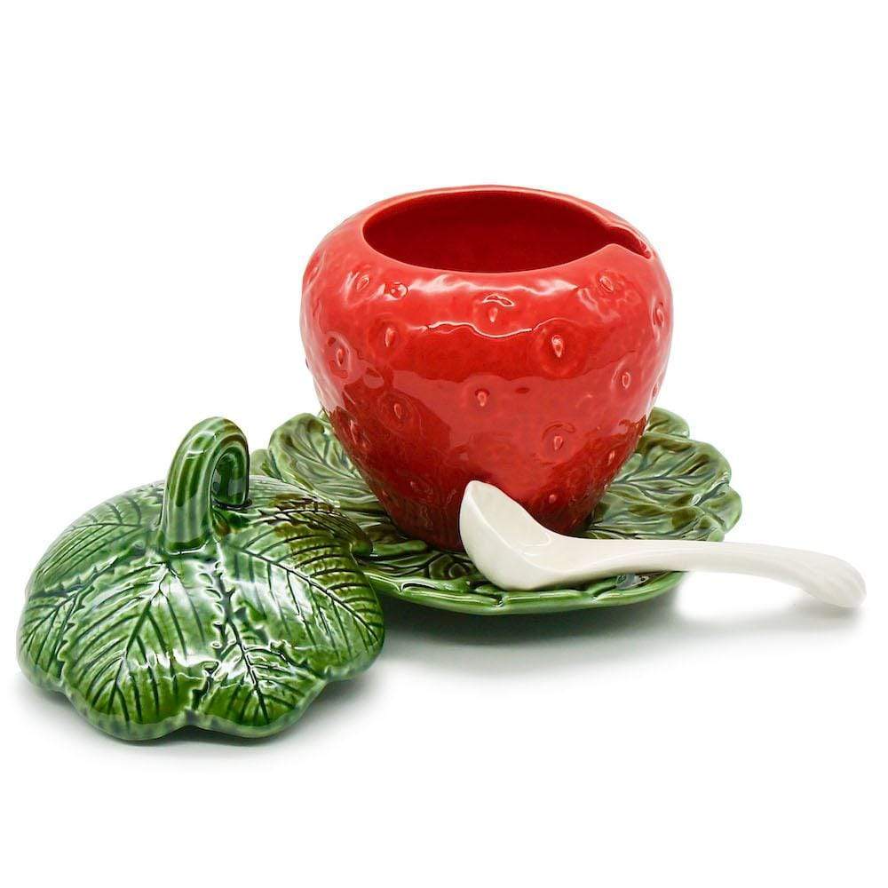 Strawberry-shaped Ceramic Pot - 7.9''