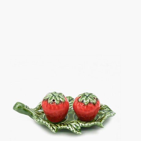 Strawberry-shaped Ceramic salt-and-pepper Shaker