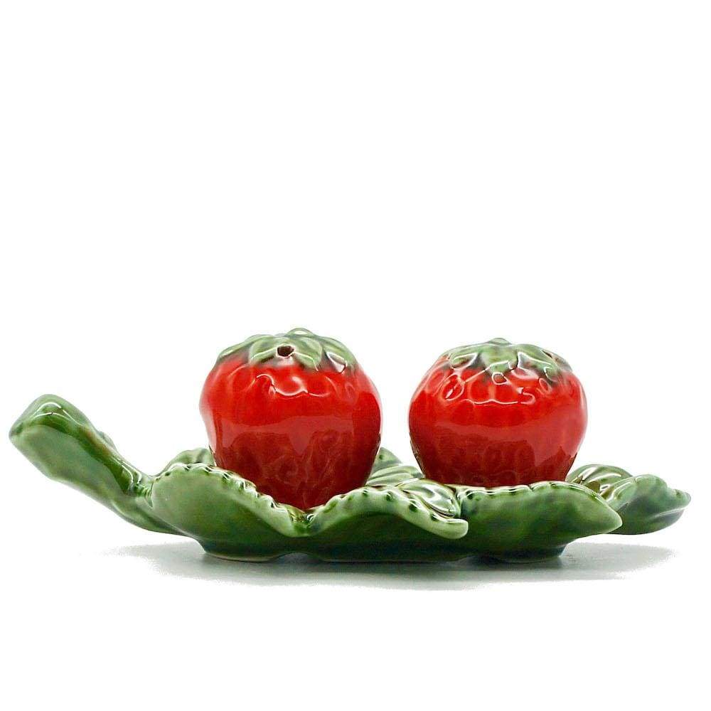 Strawberry-shaped Ceramic salt-and-pepper Shaker