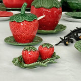 Strawberry-shaped Ceramic salt-and-pepper Shaker