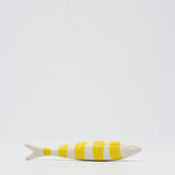 Striped Ceramic Sardine - Yellow