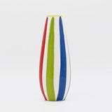 Striped Ceramic Vase - Multicolored