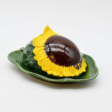 Sunflower-shaped Ceramic Butter Dish