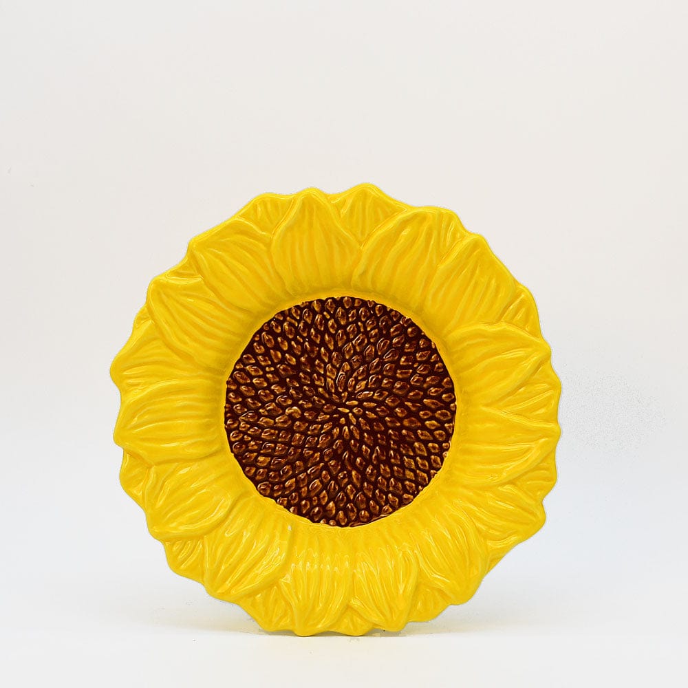 Sunflower-shaped Ceramic Dinner Plate