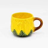 Sunflower-shaped Ceramic Mug